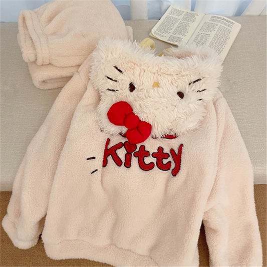 Cute Plush Pajama Set PA10191