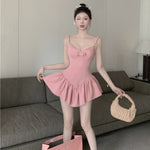 Pink Suspender Dress PL357244