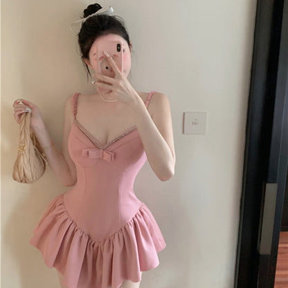 Pink Suspender Dress PL357244