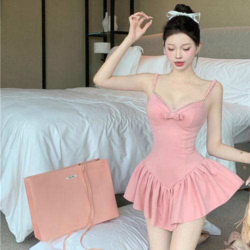 Pink Suspender Dress PL357244