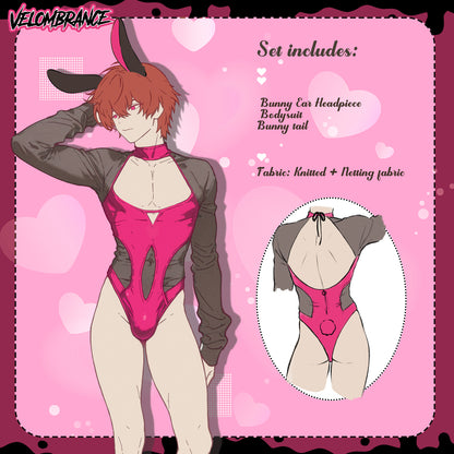 Cherry Bunny Bodysuit AS73 (4-Piece Set)