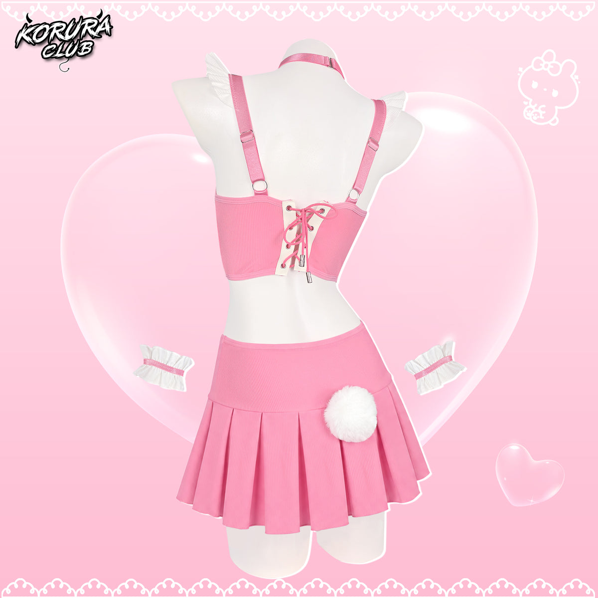 Pre-sale Cosplay Pink Bunny Set KO179