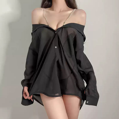 Suspender shirt home nightdress PA20038