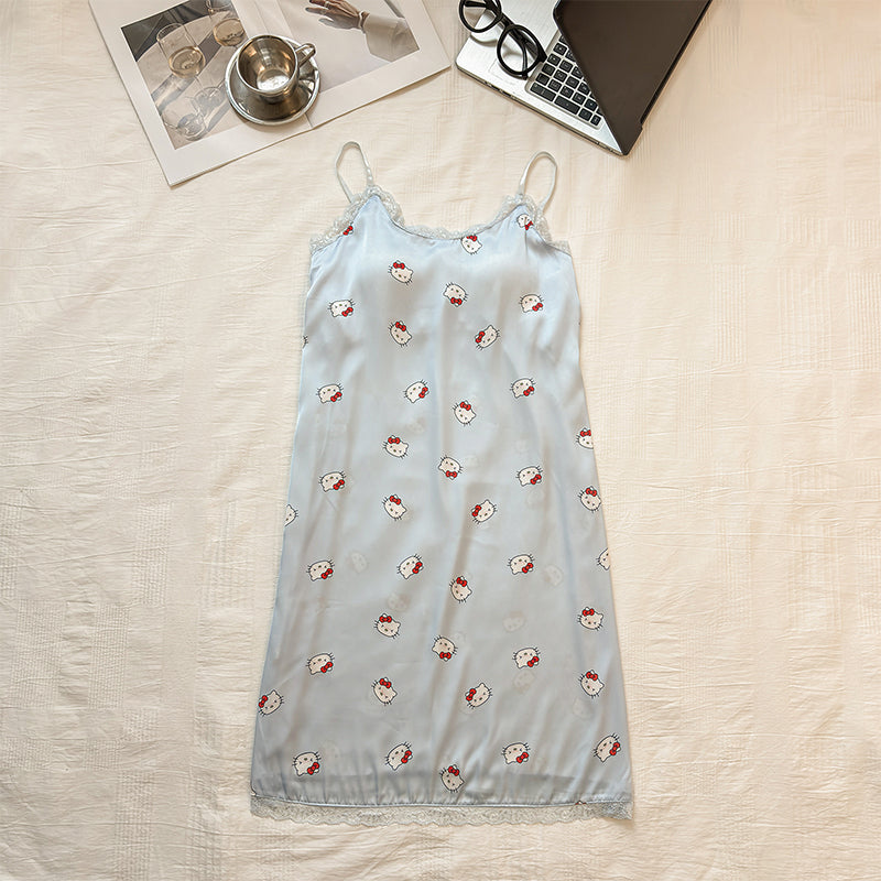 Cute Cartoon Suspender Nightgown PA10109