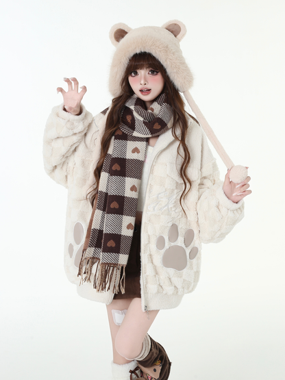 Lambskin stand collar quilted jacket PA20131