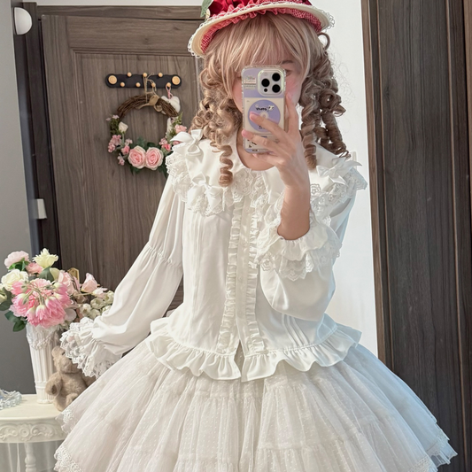 Lolita inner bow lace chiffon PA20206