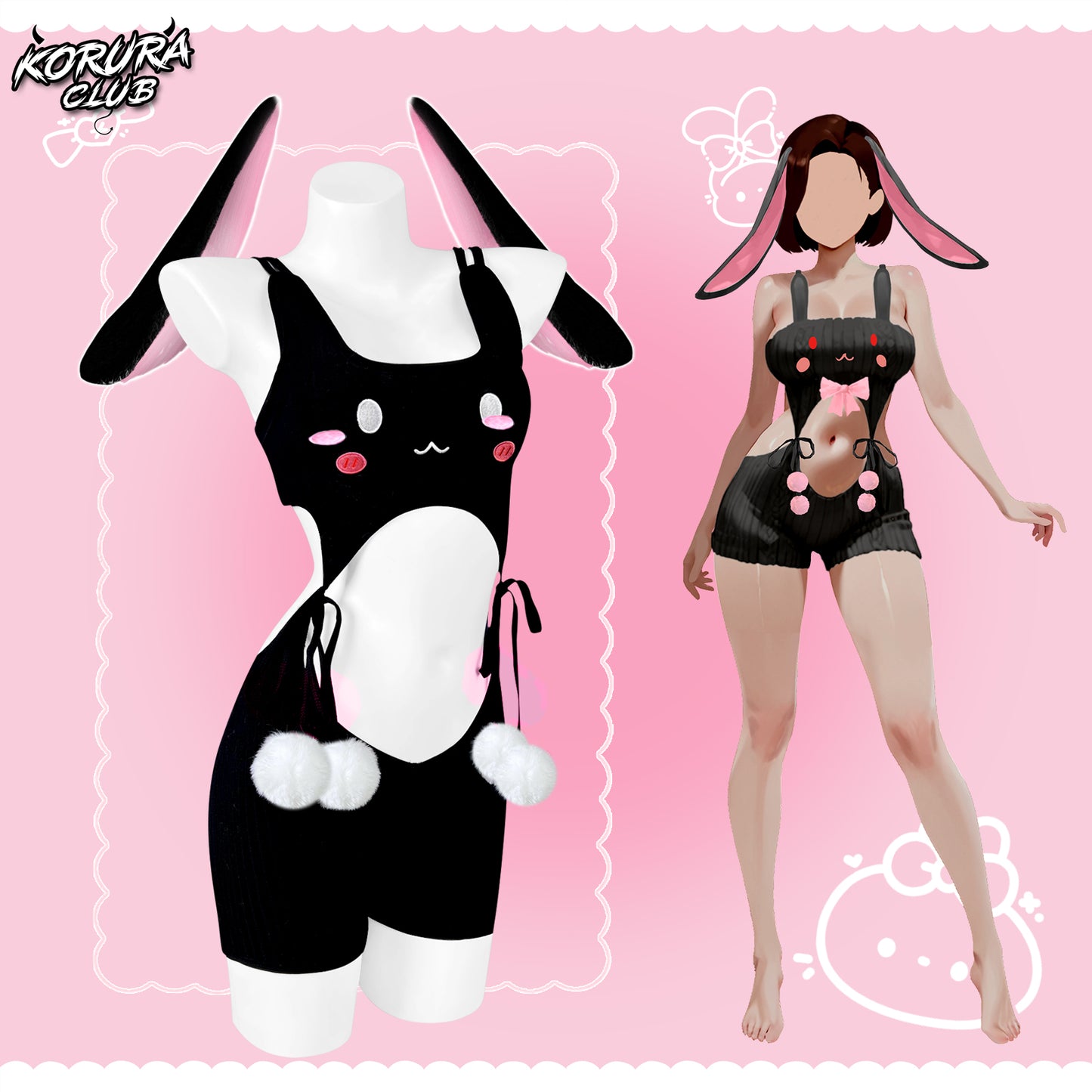 Adorable Cute Bunny Pajama KO93