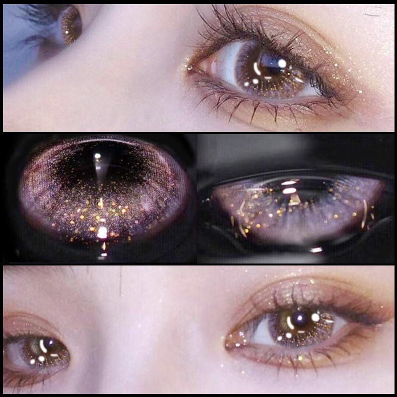 PINK PURPLE CONTACT LENS (TWO PIECES) PL357207