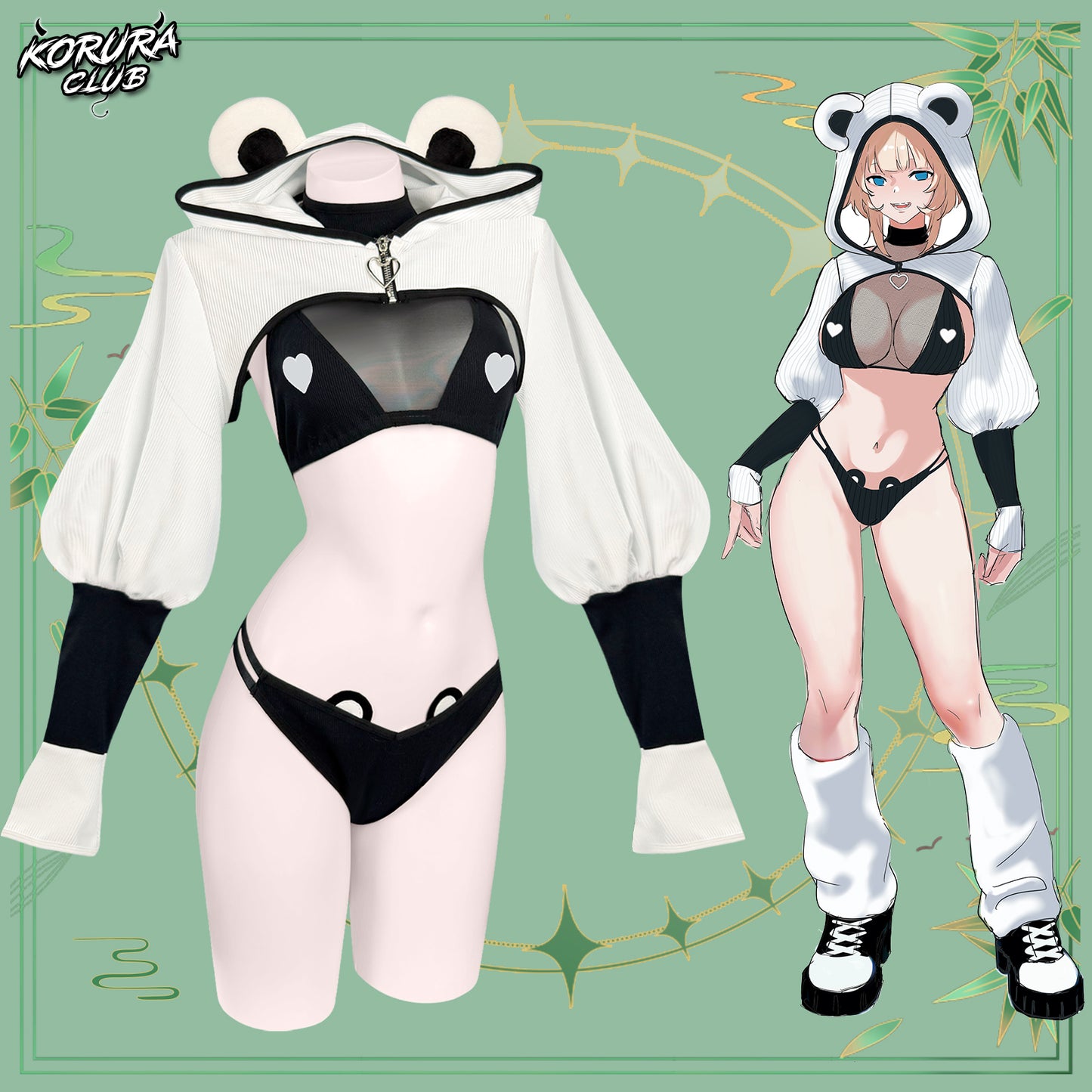 Cute Panda Cosplay Costume KO136