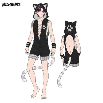 Cat bodysuit (3-Piece Set） AS43