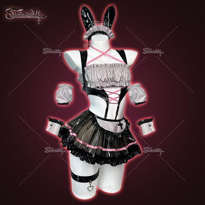 Only $39.99 – Limited to 30 Sets  Cosplay Bunny Maid Lingerie（6-Piece Set）  KO87