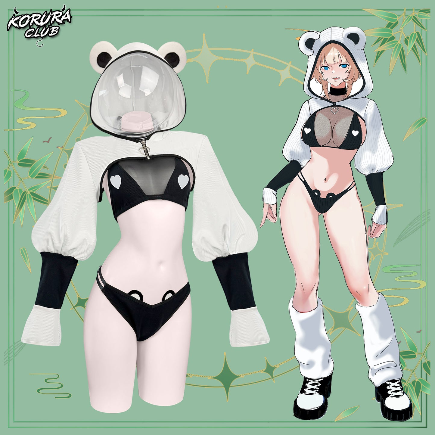 Cute Panda Cosplay Costume KO136