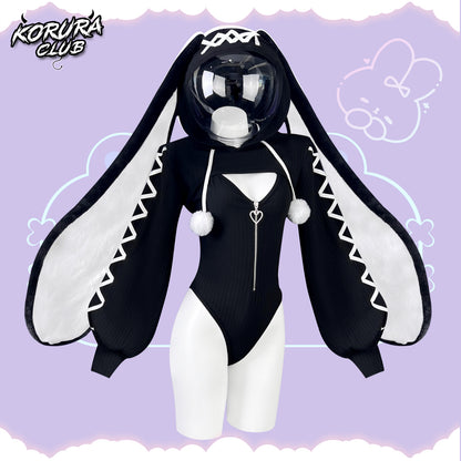 Cosplay Heart-Lock Floppy Bunny Jumpsuit KO103