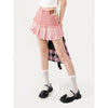 pink denim skirt PL53421