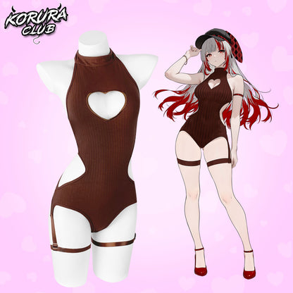 Cute Heart Bodysuit KO101