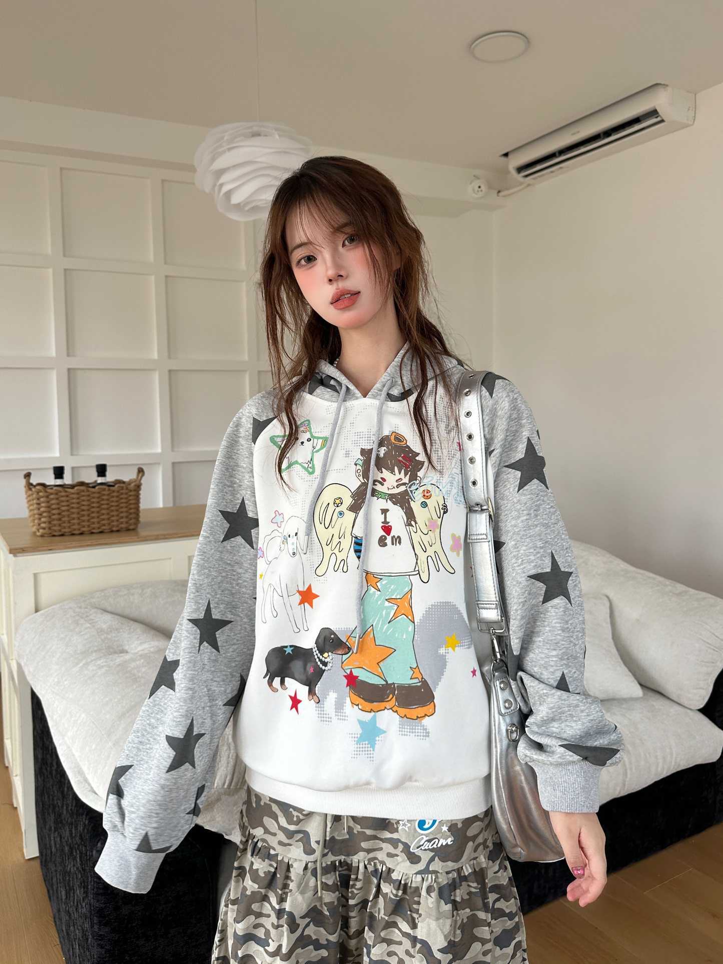 Y2K Star Cartoon Hoodie PA20260