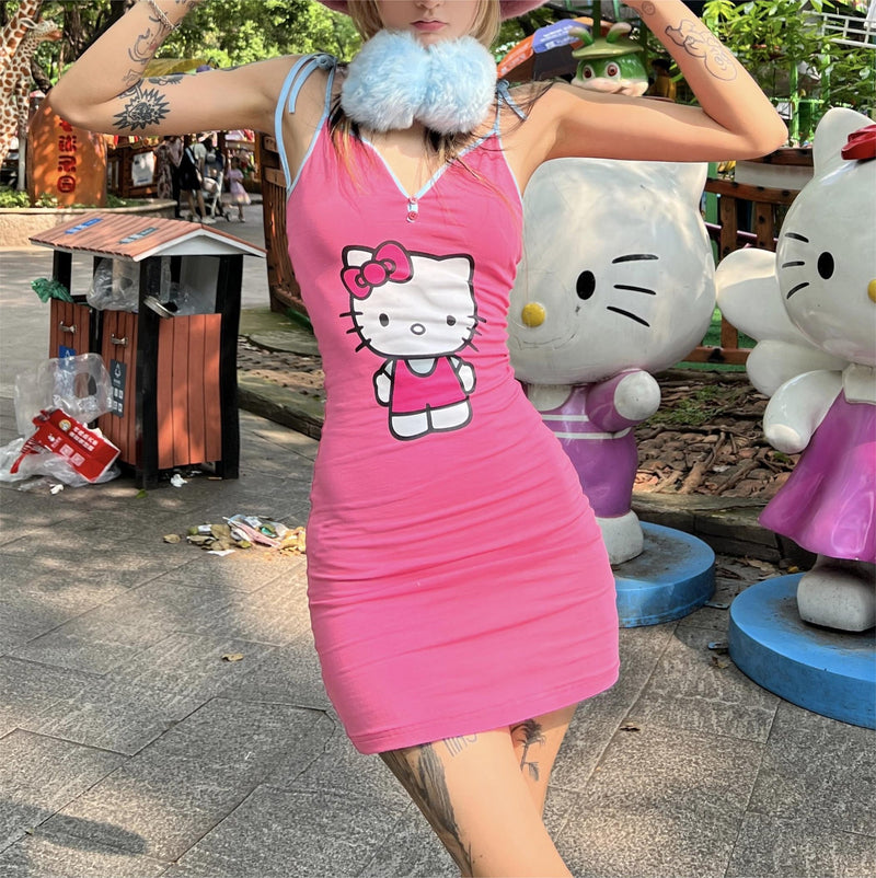 y2k cute cat dress PL53151