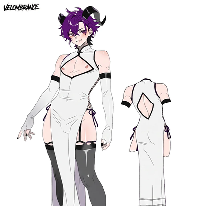 Dragon Demon Cheongsam (4-Piece Set） AS57