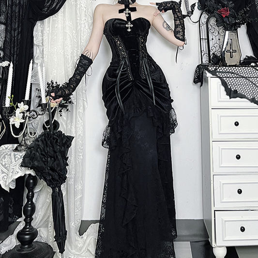Gothic Dark Duchess Party Dress PA20207