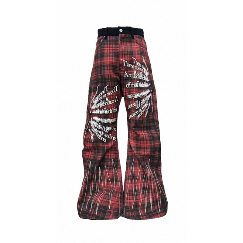 y2k Yabi punk wide-leg pants PA20247