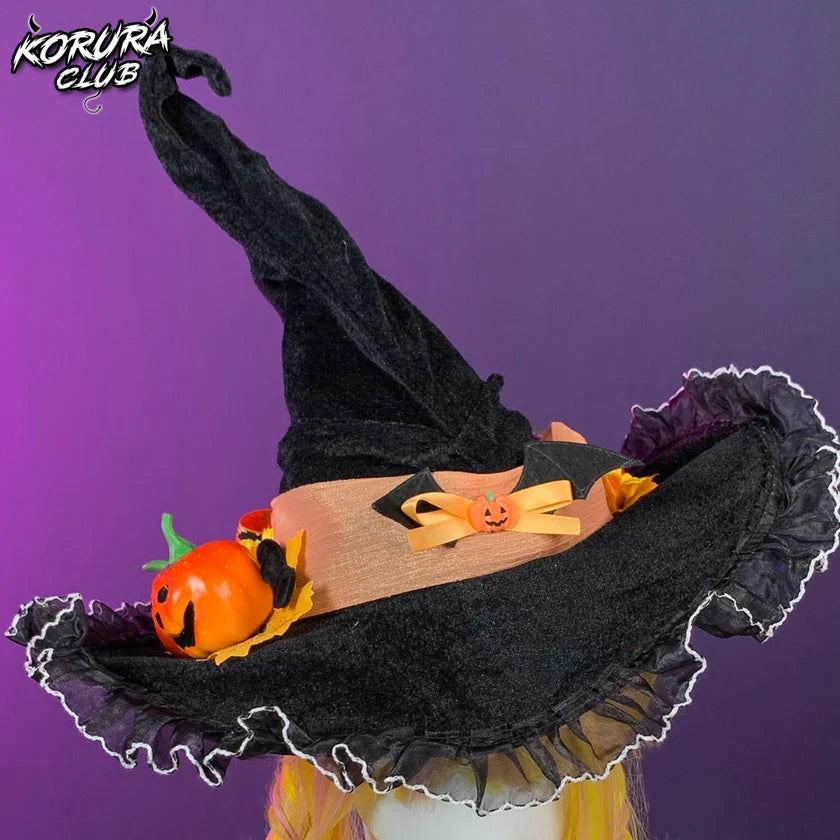 Halloween Pumpkin Witch Hat HH04