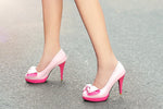 fashion bow high heels PL53156