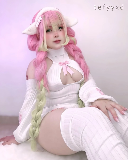 White Cute Bow sweater MG21