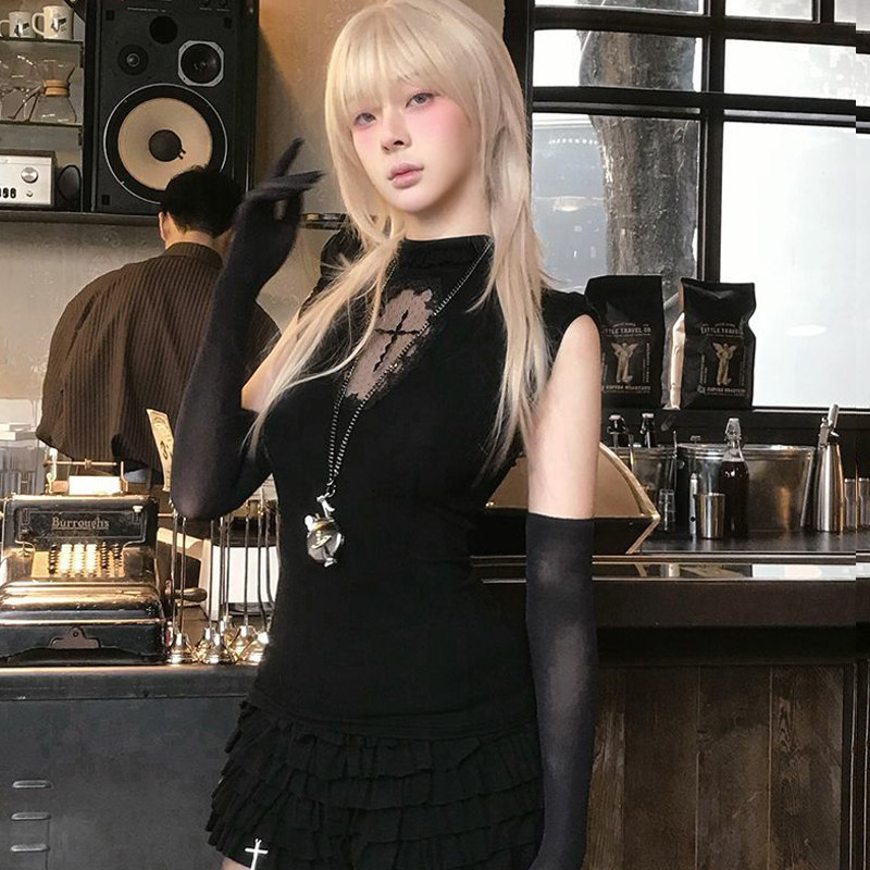 Millennial Gothic Cross Top PA20351