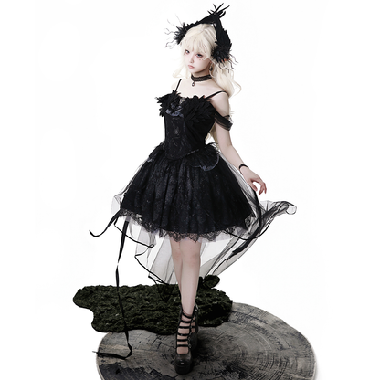 Swan Dream JSK Dark Angel Lolita Dress PA20296
