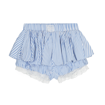 Lace Striped Bubble Shorts PA20258