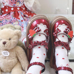 lolita strawberry shoes PL53420