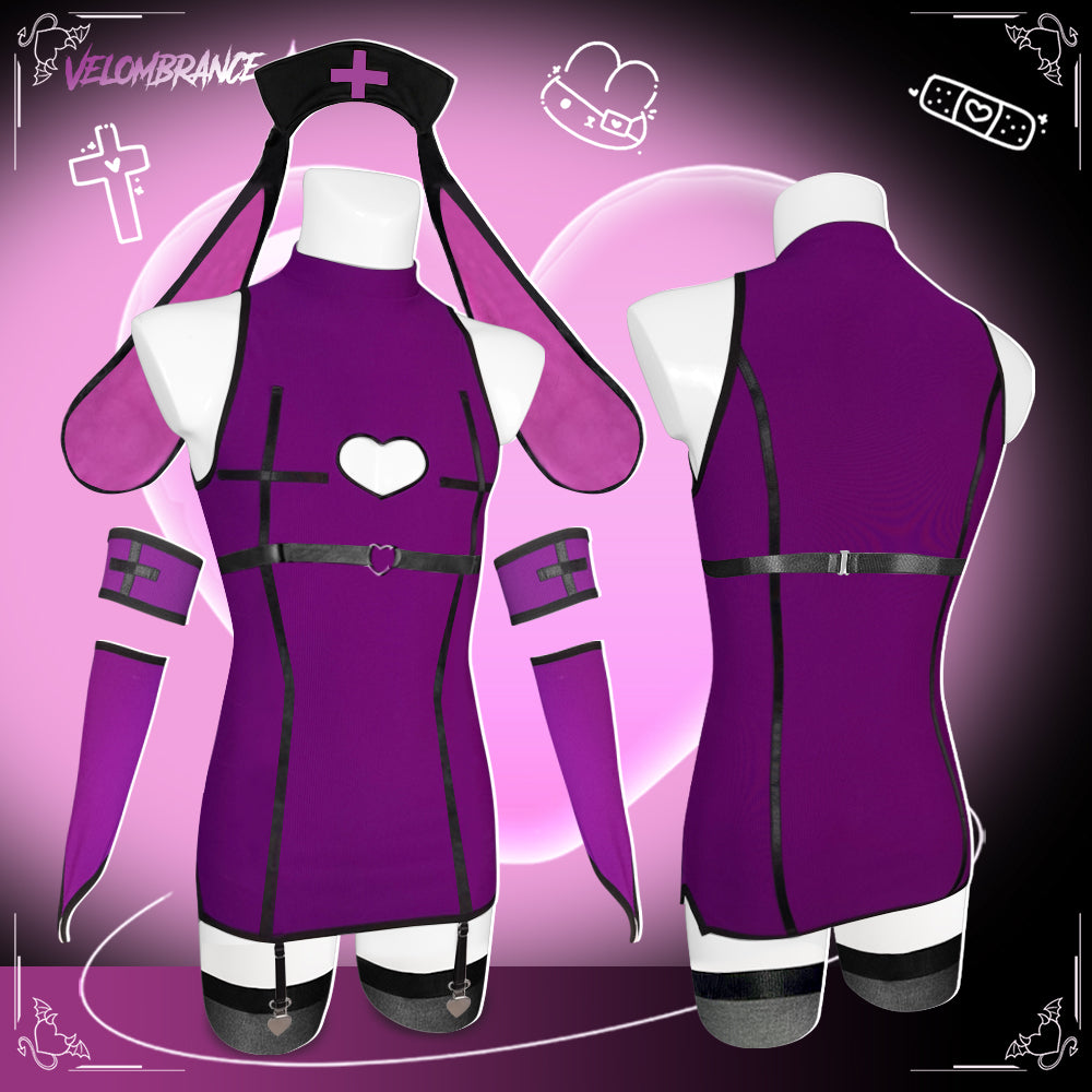 Sweetheart Bunny Nurse Dress (8-Piece Set) AS49