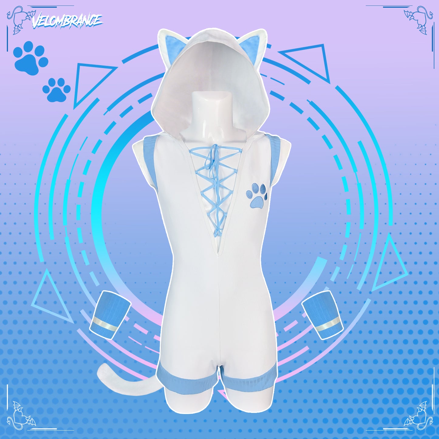 Cat bodysuit (3-Piece Set） AS43