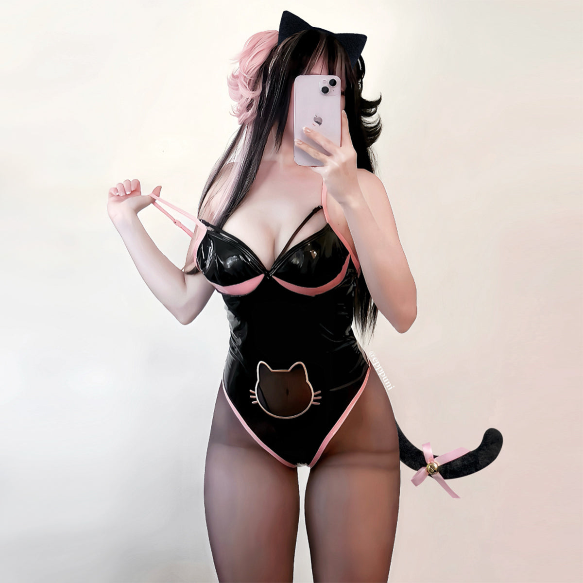 Cute Cat Bodysuit Lingerie KO74