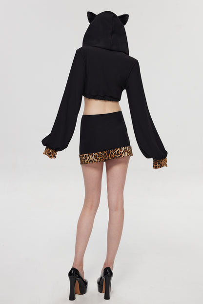 Pre-Sale Gothic Leopard Print Cat (3-Piece Set) HK009