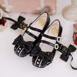 lolita bow shoes PL53314