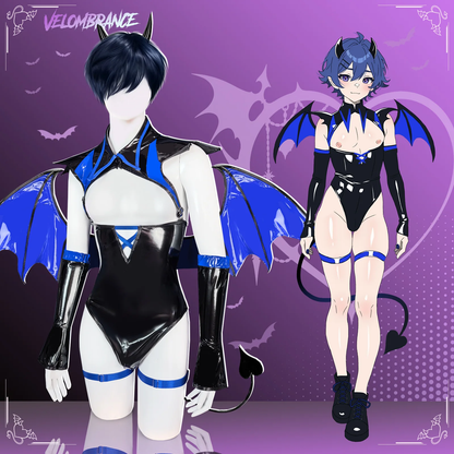 Cosplay Dark Horn Succubus Costume (6-Piece Set) AS04