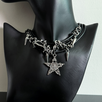 Star choker Gothic necklace PA20148