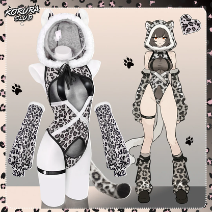 Pre-sale Snow Leopard Cosplay Bodysuit KO149