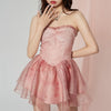 Strapless fairy tulle dress PL53379