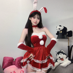 Christmas Lace Bunny Suit PA10199