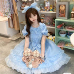 lolita cute bow dress PL53315