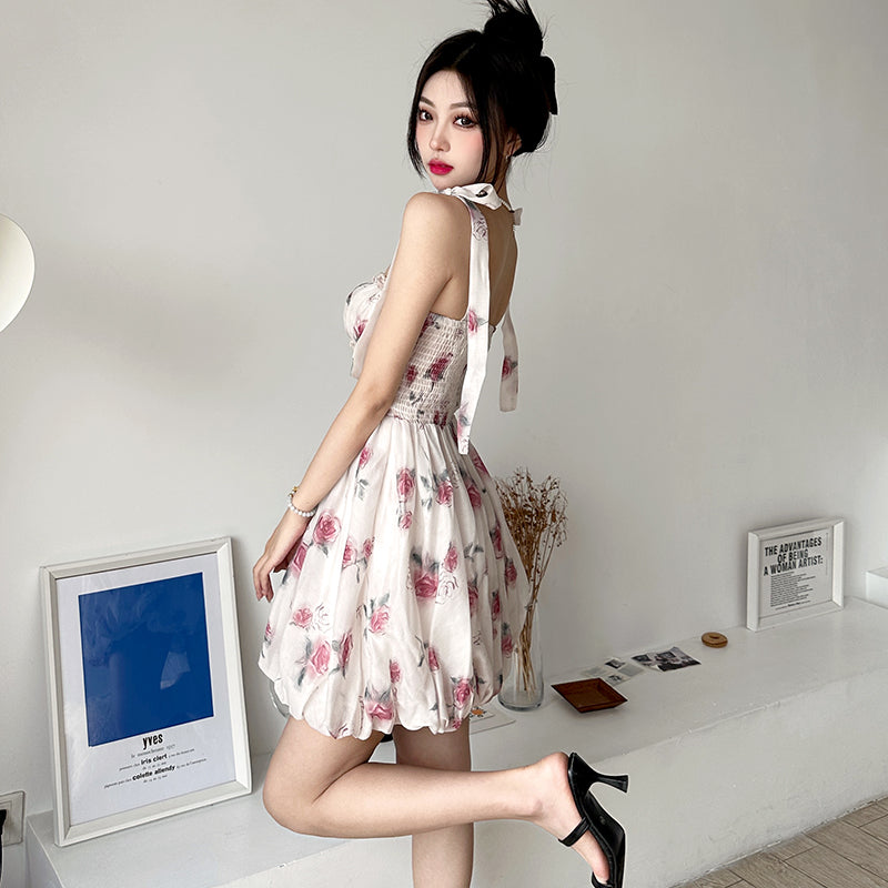 Floral Tie Bud Dress PL53431