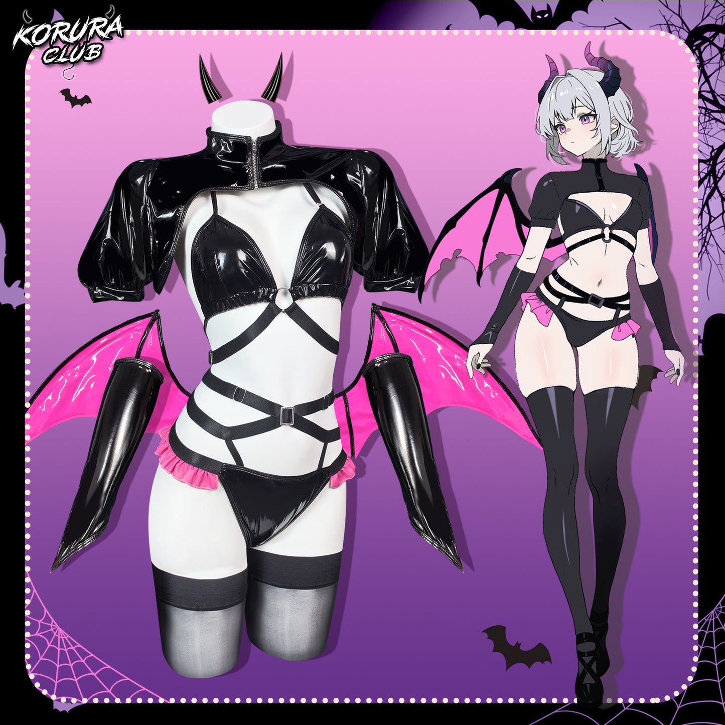 Pre-order Halloween Strappy Devil Set KO164