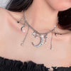 RHINESTONE STAR MOON NECKLACE PL53240