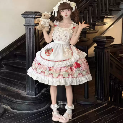 Cute Lolita Pastoral Princess Dress PA20280