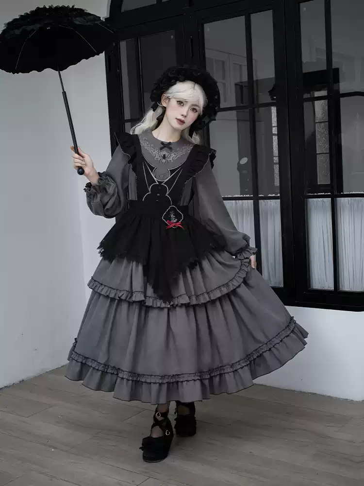 Gothic embroidery op twin lolita PA20304
