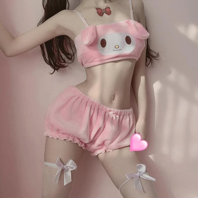 Cute Plush Pajamas Suit PA10018