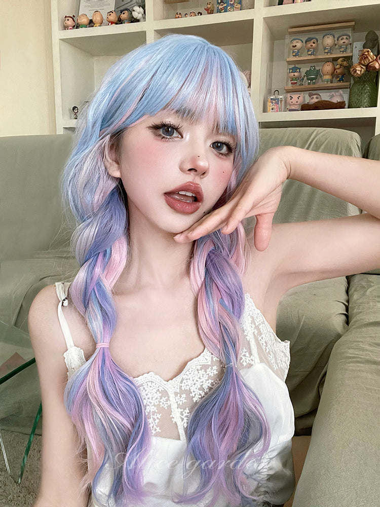 CANDY COLOR JK LONG CURLY WIG PL53232