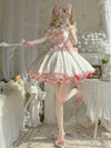 lolita pink bow dress PL53134